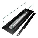 Modern Tabletop Bioethanol Fireplace Burner with Glass Athos Promotion