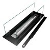 Modern Tabletop Bioethanol Fireplace Burner with Glass Athos Promotion
