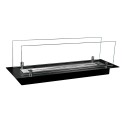 Modern table bioethanol fireplace with Athos glass. Sale