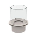 Round Stainless Steel Bioethanol Burner Fireplace with Glass Measures