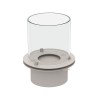 Round Stainless Steel Bioethanol Burner Fireplace with Glass Measures