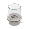 Stainless steel round bioethanol fireplace burner with glass Price