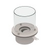 Round Stainless Steel Bioethanol Burner Fireplace with Glass Price