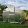 Garden greenhouse in polycarbonate and aluminum 220x360-430-500x205h Sanus L. Model