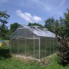 Garden greenhouse in polycarbonate and aluminum 220x360-430-500x205h Sanus L. Measures