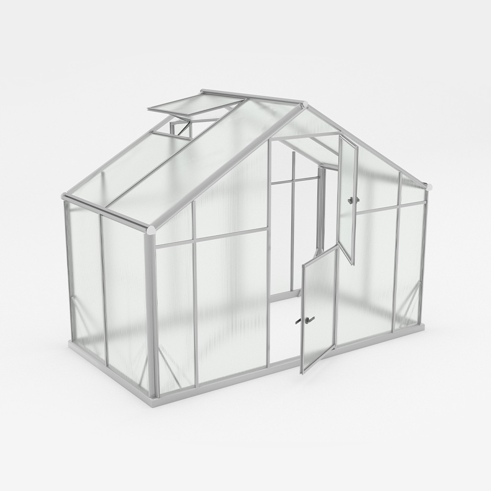Aluminum polycarbonate garden greenhouse 290x150-220-290x220h Sanus WM