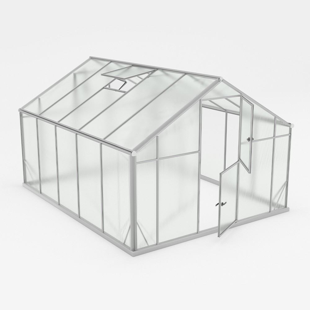 Sanus WL Aluminum and Polycarbonate Garden Greenhouse 290x360-430-500x220h