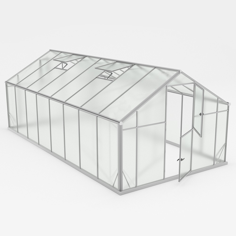 Polycarbonate greenhouse for outdoor garden 290x570-640x220h Sanus WXL