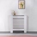 Wooden radiator cover in white 78x19x81.5h Wormer M On Sale