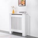 Wooden radiator cover white 78x19x81.5h Heeter M Discounts
