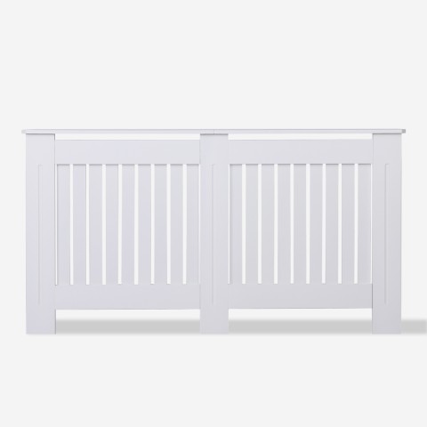 Radiator cover 152x19x81.5h white wooden Heeter XL Promotion