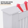 Radiator cover 152x19x81.5h white wooden Heeter XL Sale
