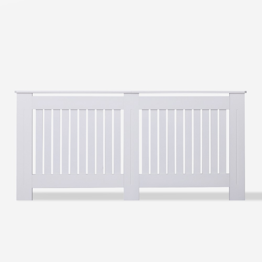 Heeter XXL White Wooden Radiator Cover 172x19x81.5h