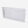 White wooden radiator cover 172x19x81.5h Heeter XXL Offers