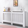 White wooden radiator cover 172x19x81.5h Heeter XXL Discounts