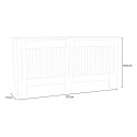 White wooden radiator cover 172x19x81.5h Heeter XXL Bulk Discounts