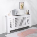 Modern extendable wooden radiator cover 140-203x19x81.5h Depper Choice Of