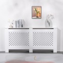 White wooden radiator cover 172x19x81.5h Fencer XXL On Sale
