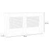White wooden radiator cover 172x19x81.5h Fencer XXL Choice Of