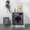 Mobile Washing Machine Dryer Cover 2 Doors White 71x71x91.5cm Ceresio Discounts