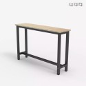 Console table cabinet 120x40cm wood metal black Welcome light dark Bulk Discounts