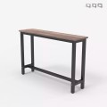 Console table cabinet 120x40cm wood metal black Welcome light dark Promotion