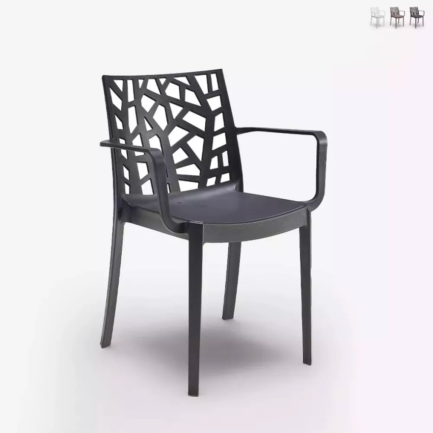 Outdoor garden bar chair with modern armrests Matrix Armchair BICA On Sale