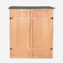 Shelduck Wooden Garden Tool Shed Cabinet with Double Doors On Sale