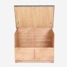 Garden trunk wooden storage container tool holder 122x77x97cm Scaup Discounts