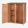 Shelduck Wooden Garden Tool Shed Cabinet with Double Doors Discounts