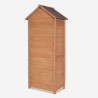Garden shed wooden tool storage cabinet with 3 shelves Scoter Offers