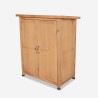 Garden terrace wooden storage cabinet 74x43x88cm Gadwall Sale
