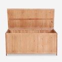 Wooden storage box container for garden tools Teal Sale