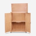Gadwall Wooden Garden Storage Cabinet for Terrace 74x43x88cm Discounts