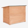 Garden trunk wooden storage container tool holder 122x77x97cm Scaup Choice Of