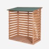 Grebe Outdoor Garden Wood Storage Shed 116x65x123cm Sale