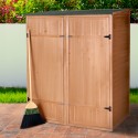 Shelduck Wooden Garden Tool Shed Cabinet with Double Doors Measures