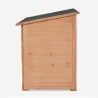 Garden trunk wooden storage container tool holder 122x77x97cm Scaup Model