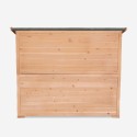 Garden trunk wooden storage container tool holder 122x77x97cm Scaup Bulk Discounts