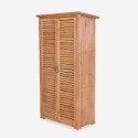 Garden storage cabinet 87x45x160cm in wood, 2 doors Mallard Sale