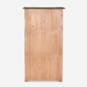 Garden storage cabinet 87x45x160cm in wood, 2 doors Mallard Model