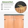 Shelduck Wooden Garden Tool Shed Cabinet with Double Doors Offers