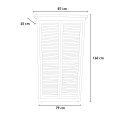 Mallard Wooden Garden Storage Cabinet with 2 Doors, 87x45x160cm Characteristics
