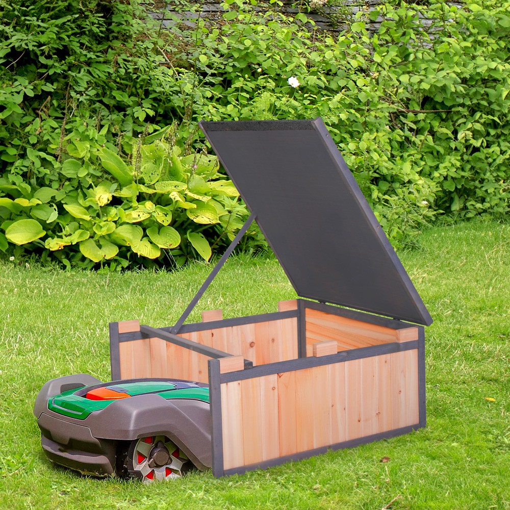 Wooden Garden Shed for Robotic Lawn Mower Quail