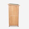 Garden terrace wooden storage cabinet 74x43x88cm Gadwall Choice Of