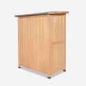 Garden terrace wooden storage cabinet 74x43x88cm Gadwall Characteristics