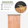 Mallard Wooden Garden Storage Cabinet with 2 Doors, 87x45x160cm Offers
