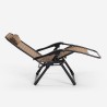 Folding zero gravity relaxation deck chair with headrest for Elgon garden Offers