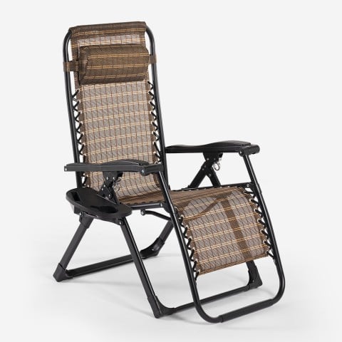 Folding zero gravity relaxation deck chair with headrest for Elgon garden Promotion