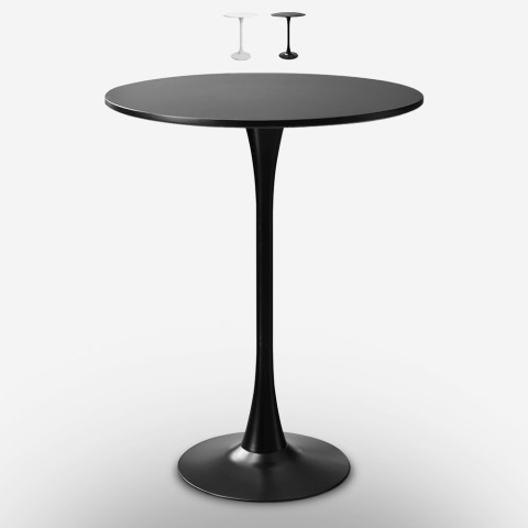High bar table for bar stools design Tulip style round 70cm Gerbys+ Promotion
